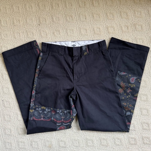 NWOT Dickies Reworked Paisley Patchwork Pant - Picture 3 of 6